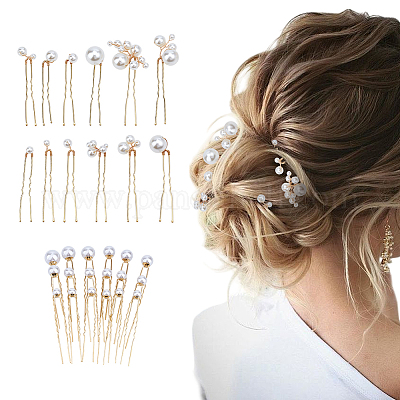 2 набор 2-х видов железных заколок для волос для женщин&nbsp;OHAR-ME0001-03-1