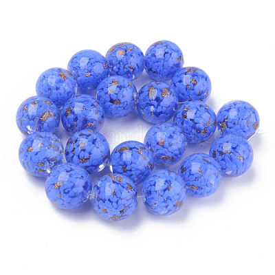 Бусины ручной работы бусины золотого песка LAMP-S194-008C-03-1