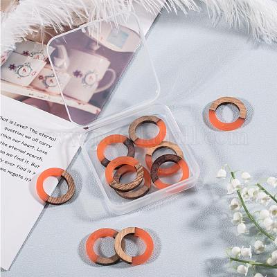 Подвески из смолы и дерева&nbsp;RESI-OL0001-10D-1