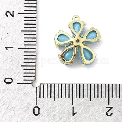 Латунные подвески бирюзового цвета&nbsp;LS-KK-S514-03G-1