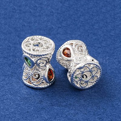 Латунные микропаве из прозрачного кубического циркония KK-S389-18S-1