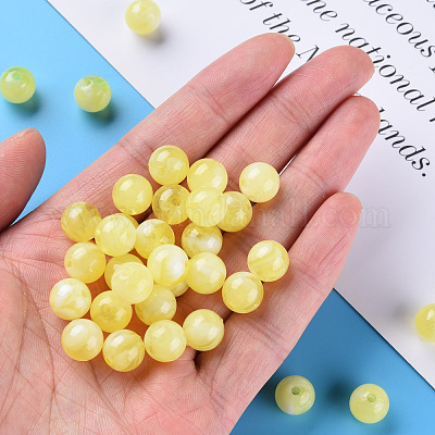 Акриловые бусины&nbsp;MACR-S375-001C-08-1