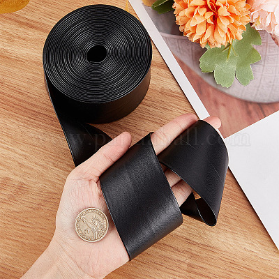 Мягкий плоский шнур из искусственной кожи&nbsp;LC-WH0006-02A-01-1