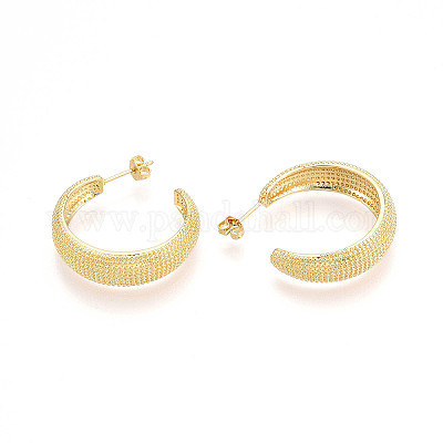 Латунь серьги&nbsp;KK-T074-46G-1