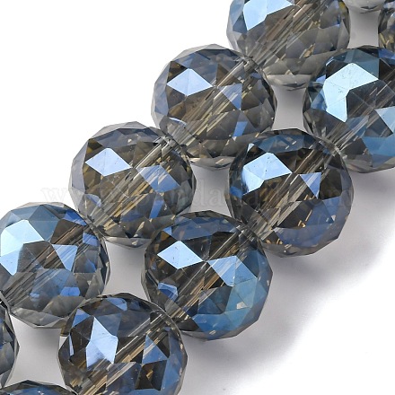 Прозрачные стеклянные бусины гальваническим пряди EGLA-N002-34H-F04-1