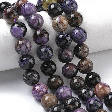 Естественно чароитовыми бисер пряди&nbsp;G-C270-O03-12-1