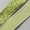Sparkle Polyester Ribbon, Glitter Ribbon, Garment Accessories, Yellow Green, 1-1/2 inch(38mm), 25 yards/roll