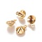 304 Stainless Steel Pendant Rhinestone Settings, Cone, Golden, 11x8x4mm, Hole: 1.4mm, Fit for 7mm Rhinestone