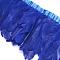 Fashion Goose Feather Cloth Strand Costume Accessories, Blue, Feather: 100~180x38~62mm, about 2m/bag