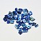 Dyed Natural Freshwater Shell Chips Beads, Shell Shards, Royal Blue, 7~11x5~8mm, Hole: 1mm, about 98pcs/50g