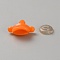 Plastic Craft Doll Mouth, with Spacer, Stuffed Toy Mouth, for DIY Doll Mouth Puppet Plush Animal Making, Orange, 23mm