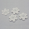 Transparent Acrylic Beads, Frosted, Flower, Creamy White, 32.5x29.5x8.5mm, Hole: 1.5mm