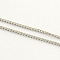 Tarnish Resistant Stainless Steel Twisted Chains, with Spool, Unwelded, Stainless Steel Color, 2.5x2x0.5mm, about 82.02 Feet(25m)/roll