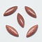 Synthetic Goldstone Cabochons, Horse Eye, 14.5~15x5~5.5x3mm