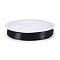 Copper Jewelry Wire, Round, Black, 22 Gauge, 0.6mm, about 59.06 Feet(18m)/Roll