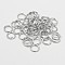 Eco-Friendly Brass Open Jump Rings, Round, Cadmium Free & Nickel Free & Lead Free, Platinum, 5x0.8mm, 20 Gauge, Inner Diameter: 3.4mm, Hole: 3mm, about 8928pcs/500g