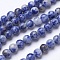 Natural Blue Spot Jasper Beads Strands, Round, 6mm, Hole: 1mm, about 60pcs/strand, 15.15 inch