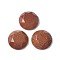 Synthetic Goldstone Cabochons, Faceted, Flat Round, 20x5~6mm