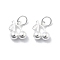 925 Sterling Silver Cherry Charms, with Jump Rings and 925 Stamp, Silver, 10x8x4mm, Hole: 3.5mm