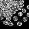 K9 Glass, Imitation Austrian Crystal Beads, Grade AAA, Faceted, Polygon, Clear, 8mm, Hole: 0.9~1mm