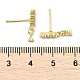 Серьги-гвоздики из циркония EJEW-R016-26G-01-5
