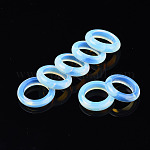 Однотонное кольцо с опалитом, украшения из драгоценных камней для женщин, размер США 5 1/2 (16.1 мм) ~ размер США 8 3/4 (18.7 мм)