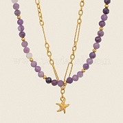 Подвеска в виде морской звезды из нержавеющей стали UV7517-1