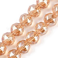 Прозрачные стеклянные бусины гальваническим пряди&nbsp;EGLA-N002-34C-C26