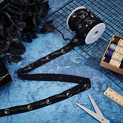 10 ярд хлопчатобумажной и латунной ленты для пуговиц&nbsp;AJEW-OC0005-61