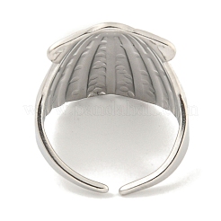 Кольца-манжеты в форме ракушки из нержавеющей стали 304 для женщин&nbsp;RJEW-P114-02P