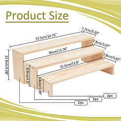 3 шт. деревянные подставки для дисплея для браслетов&nbsp;ODIS-WH0004-07