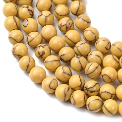 Синтетических нитей бирюзовые бусы&nbsp;G-L605-G01-02C