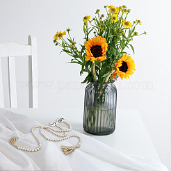 2шт. Гирлянда из деревянных бусин 2 стилей с кисточками из джутового шнура&nbsp;DJEW-FH0001-28