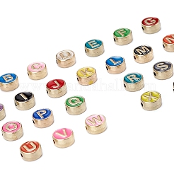 104шт 26 цвета сплава эмалевые бусины&nbsp;ENAM-YW0001-75