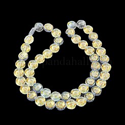 Полугальванизированная краска для запекания стеклянные бусины нити&nbsp;EGLA-K061-11A-AB07