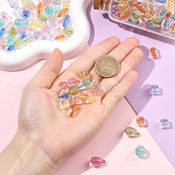 240шт 4 стиля прозрачные акриловые бусины&nbsp;TACR-YW0003-47