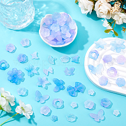 10 набор 200 г прозрачных акриловых матовых бусин&nbsp;FACR-HS0001-02D