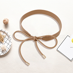 Бант из искусственной кожи обертывается вокруг пояса&nbsp;AJEW-WH20054-086A