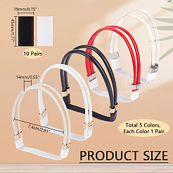 5 упаковка 5-х цветных эластичных шнурков из полиэстера&nbsp;FIND-PH0020-46