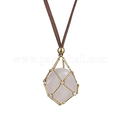 3 шт. 3 стиля кристаллическое ожерелье в виде клетки&nbsp;NJEW-JN04586