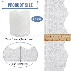 5 ярд полиэстеровой цветочной вышивки кружевной отделки&nbsp;OCOR-GF0004-38A