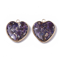 Кулоны из синтетического золота с регалитом&nbsp;G-S366-037B