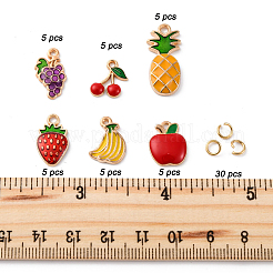 30шт 6 стиля подвески из сплава с эмалью&nbsp;ENAM-FP0002-11