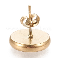 Ионное покрытие (ip) серьги-гвоздики из нержавеющей стали 304&nbsp;STAS-K202-05E-G