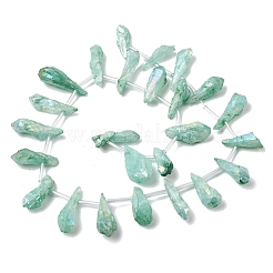 Гальванические природный кристалл кварца бусы пряди&nbsp;G-G890-A-12