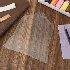 2 шт. шаблон из акрила для кожаного чехла для солнцезащитных очков своими руками&nbsp;TOOL-FH0001-80