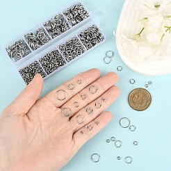 950 шт. 8 стиля вакуумного покрытия PVD из нержавеющей стали 304 открытые соединительные кольца&nbsp;STAS-YW003-21