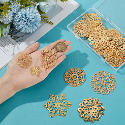 42 шт. 7 стиля железных и латунных филенчатых соединений&nbsp;IFIN-UN0001-20