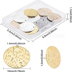 16 шт. 4-цветные подвески из латуни с гальваническим покрытием для защиты окружающей среды&nbsp;KK-FG0001-06