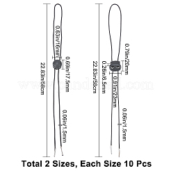 20 шт. нейлоновая нить с регулируемой пластиковой пряжкой для аксессуаров костюма&nbsp;DIY-GF0005-85